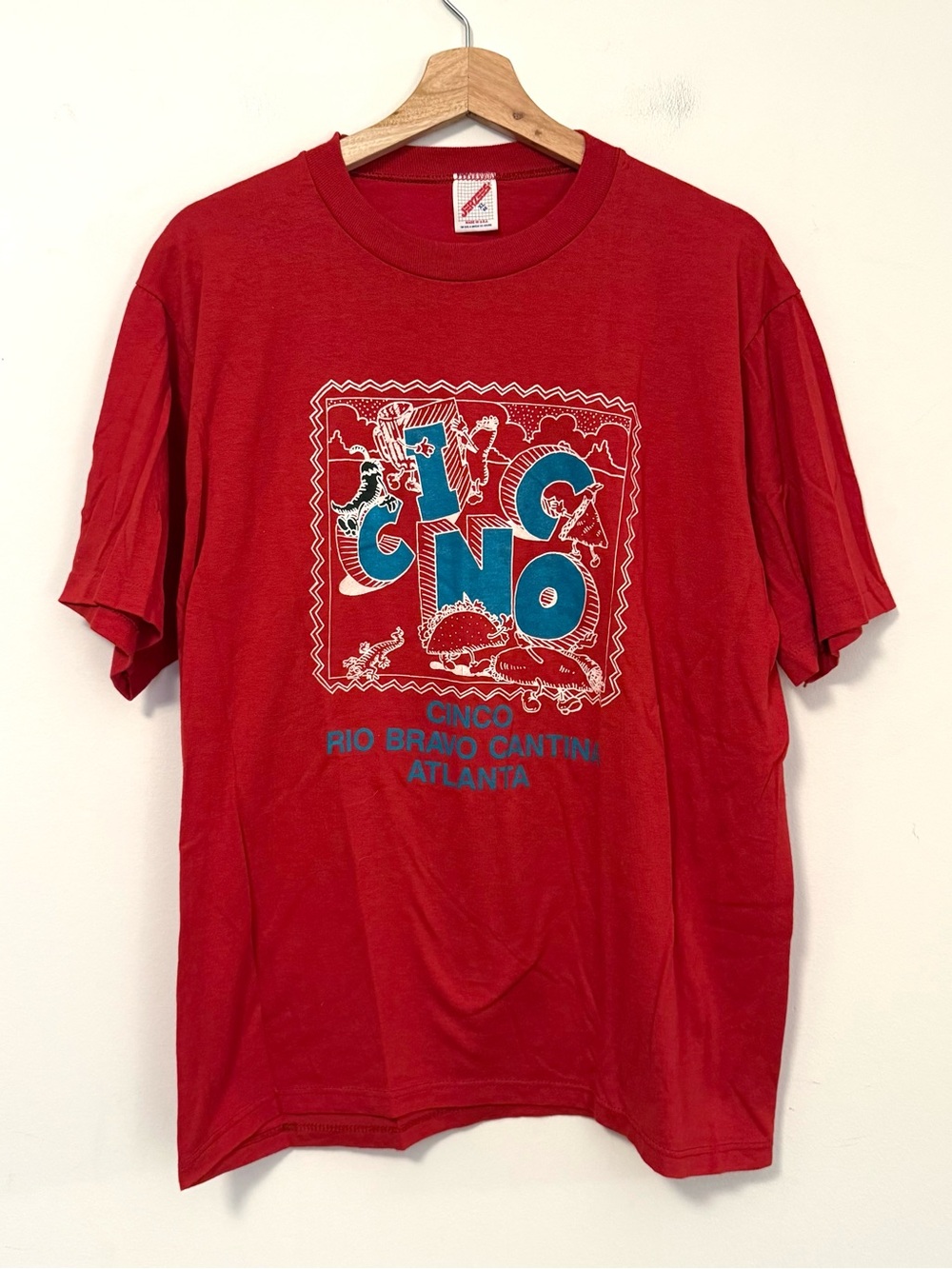 VTG 80s “Cinco” Rio Bravo Tex-Mex Restaurant Atlanta, GA Graphic Tee